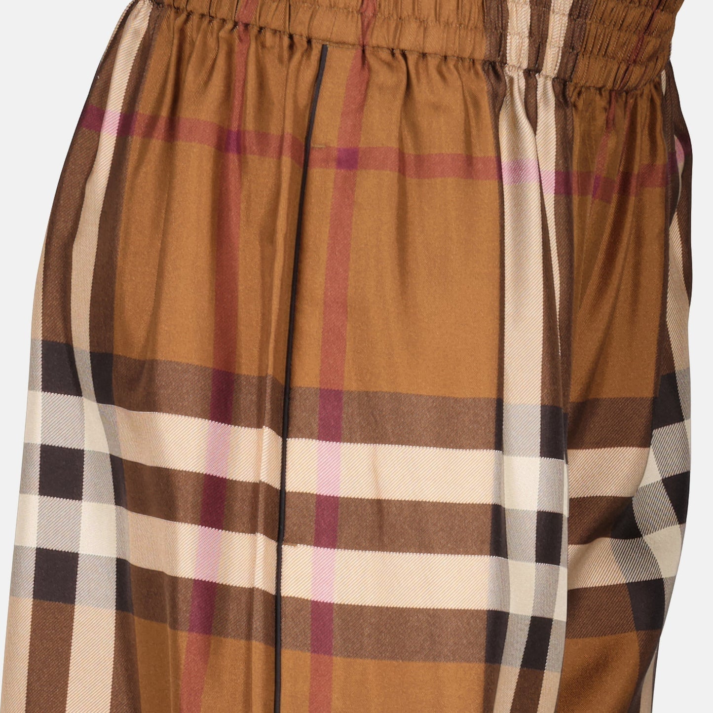 Check Wide-Leg Trousers