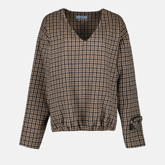 Checked Sweater