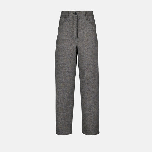 Relaxed Tailored Straight-Leg Trousers