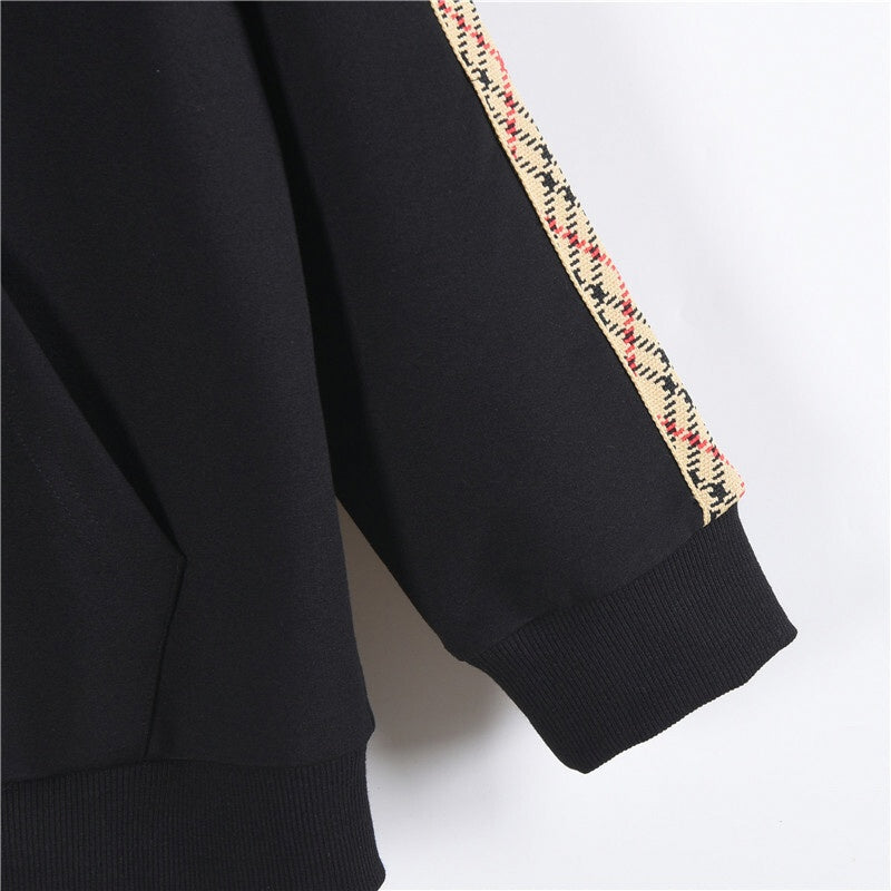 Zip Hoodie with Icon Stripe Detail