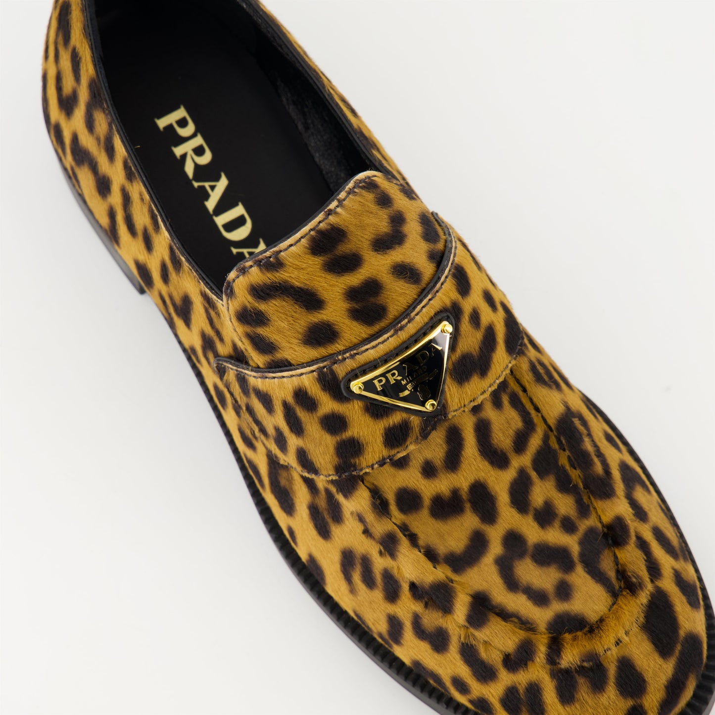 Leopard Haircalf Loafers
