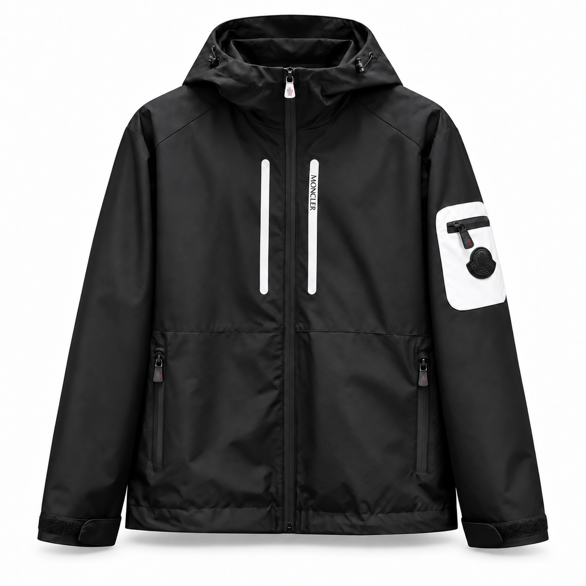 Hooded Jacket – Black/White
