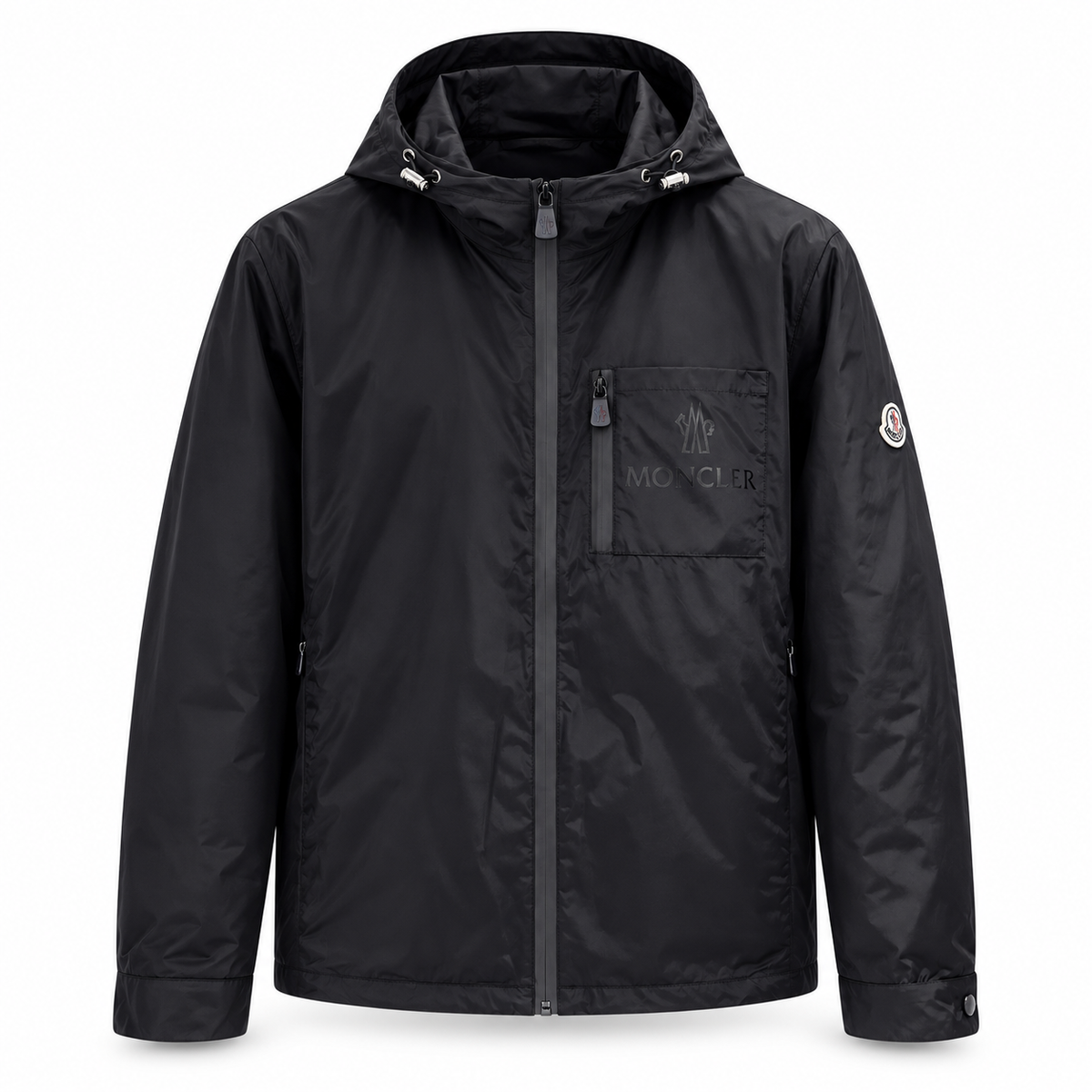 Lightweight Hooded Jacket – Black