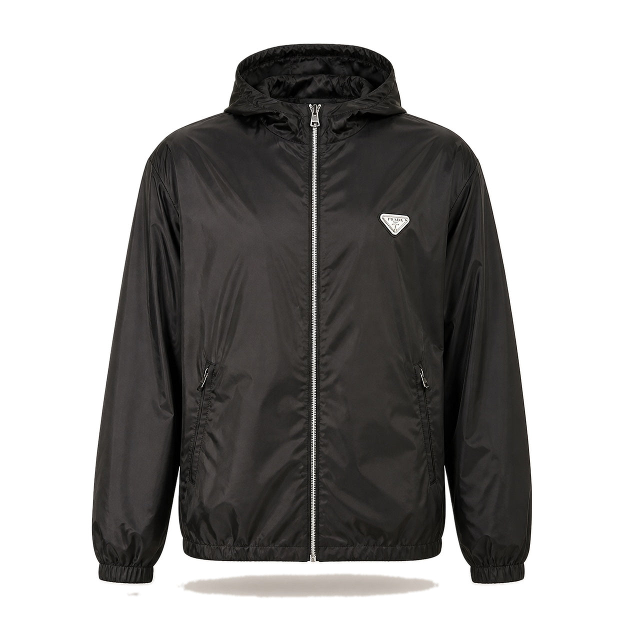 Re-Nylon Hooded Jacket – Black