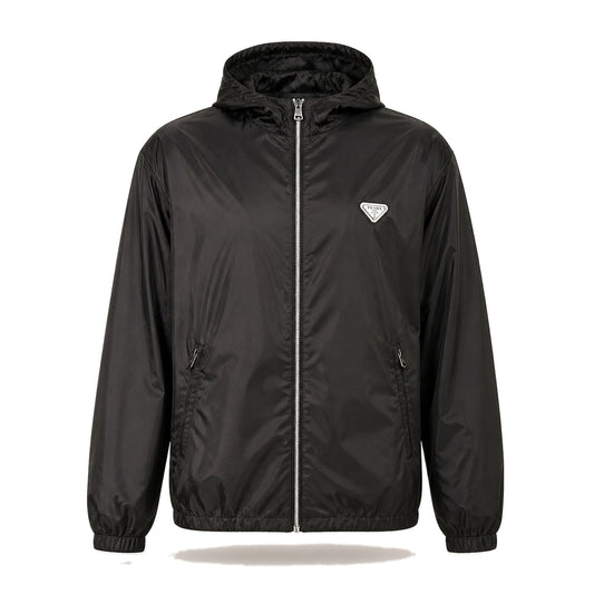 Re-Nylon Hooded Jacket – Black