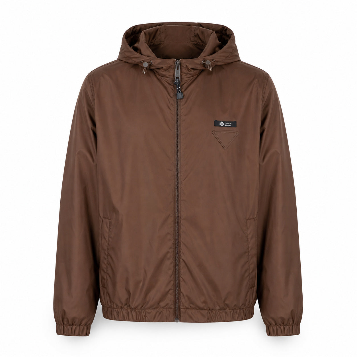 Hooded Technical Jacket – Tobacco Brown