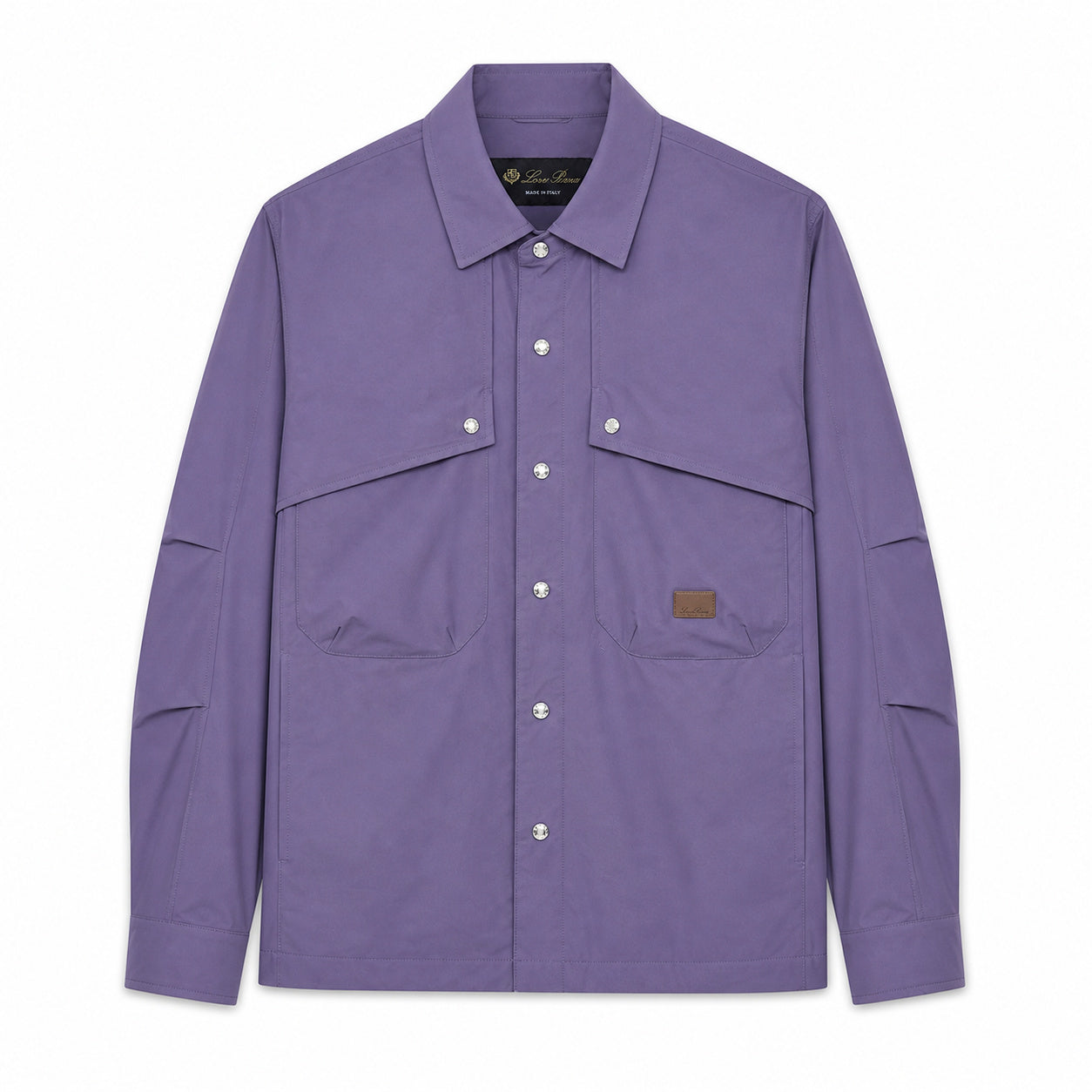 Utility-Pocket Shirt Jacket – Violet