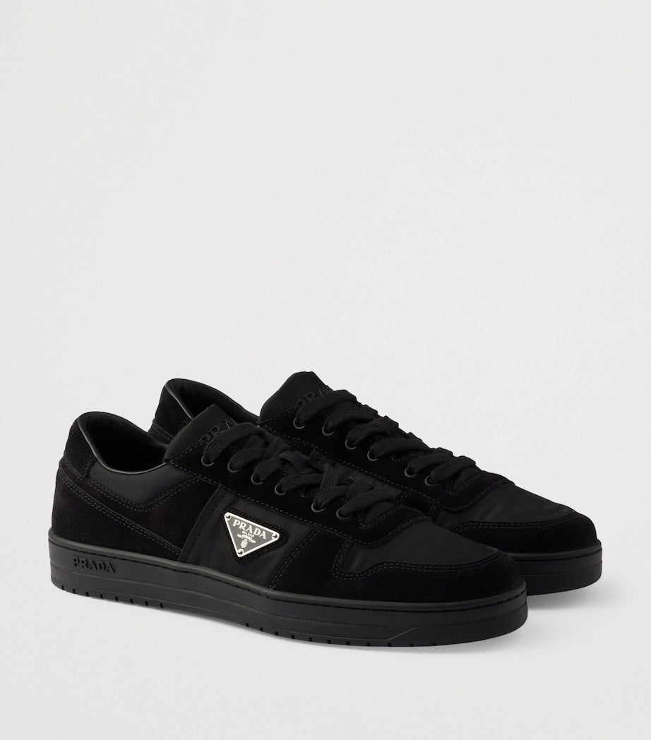 Suede & Re-Nylon Downtown Sneakers