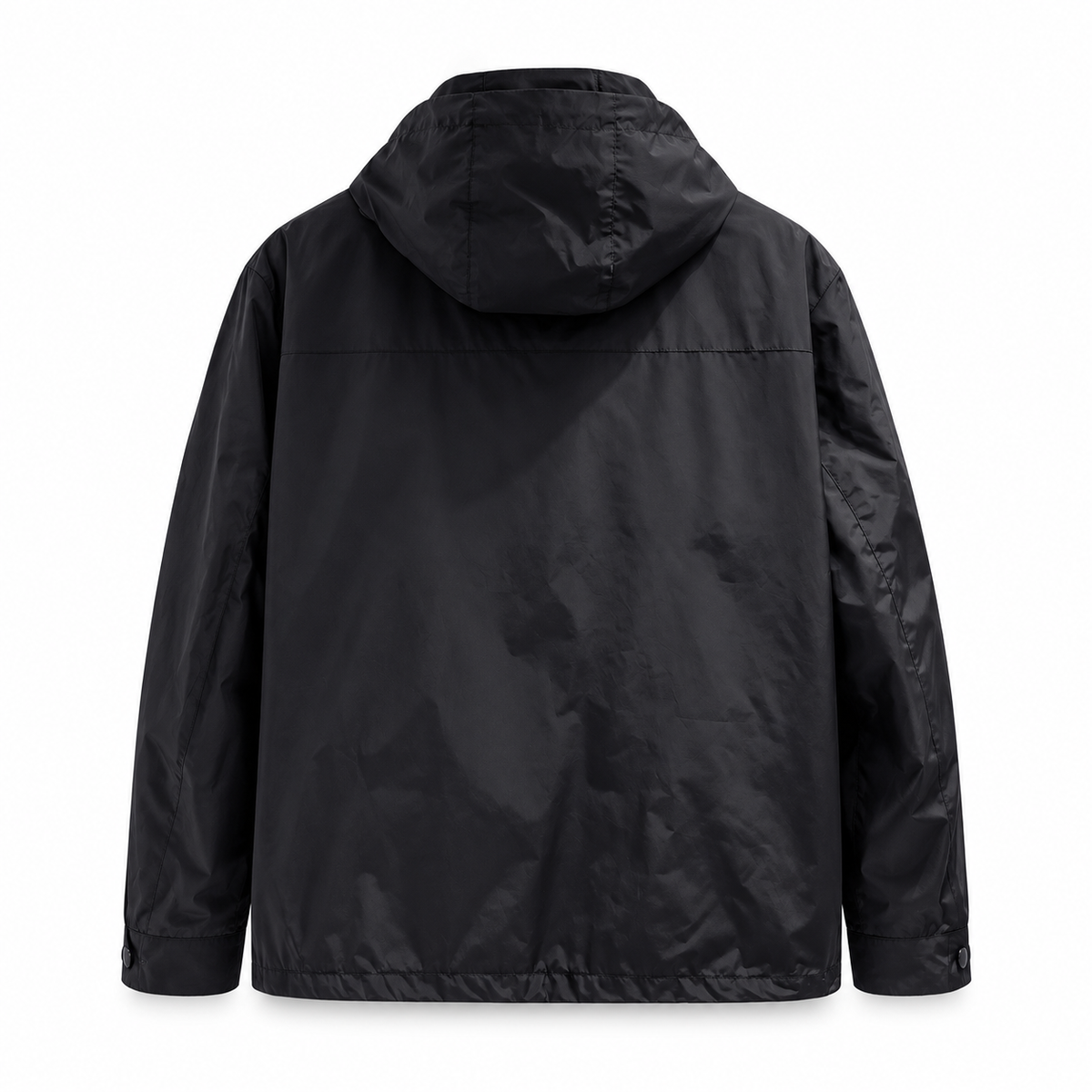 Lightweight Hooded Jacket – Black