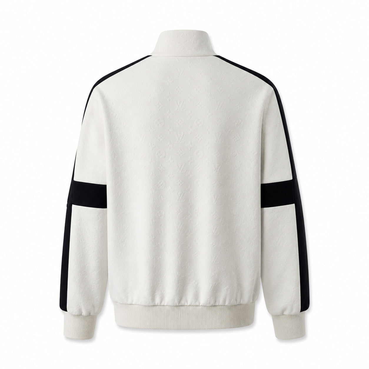 Monogram Colour-Block Bomber – Ivory/Black