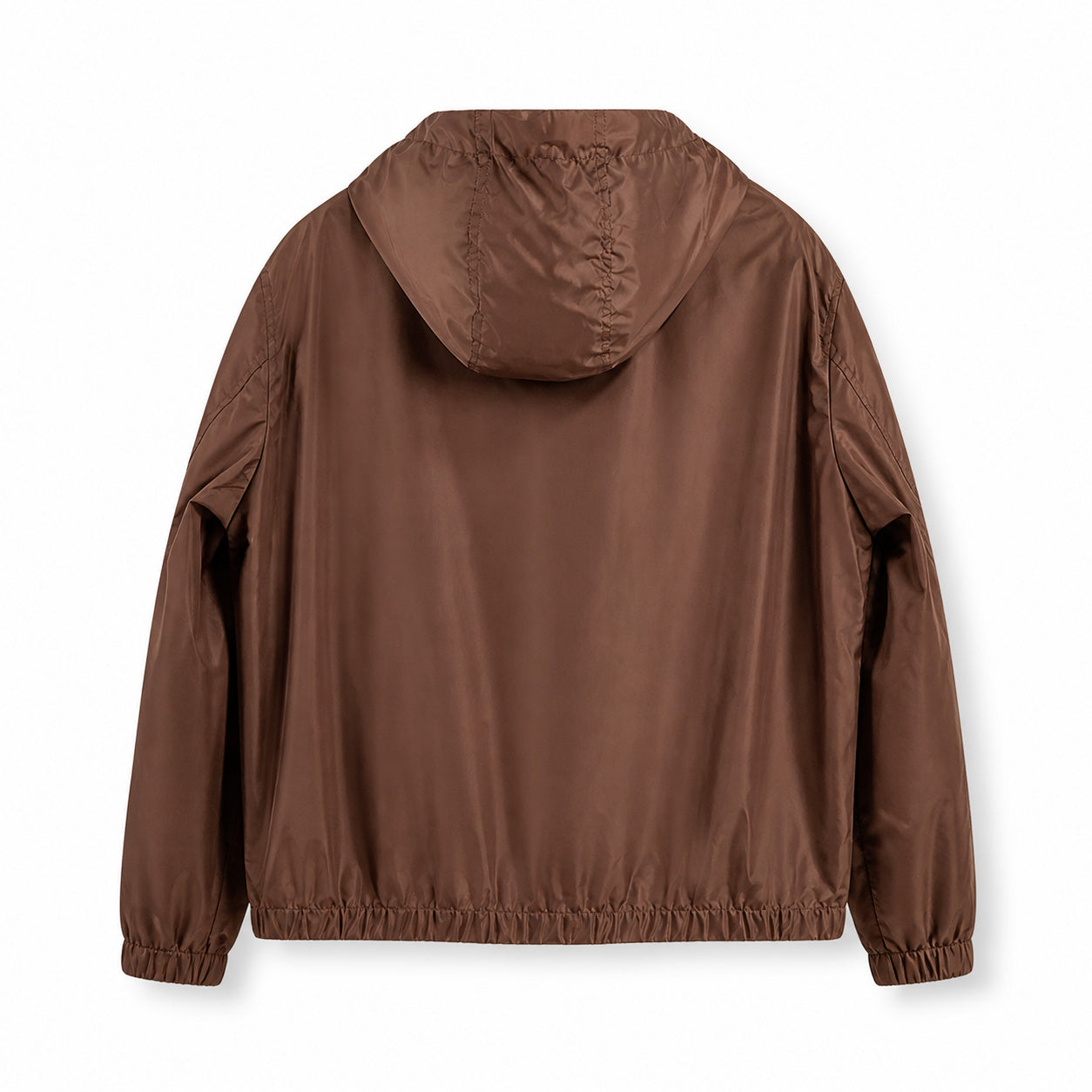 Hooded Technical Jacket – Tobacco Brown