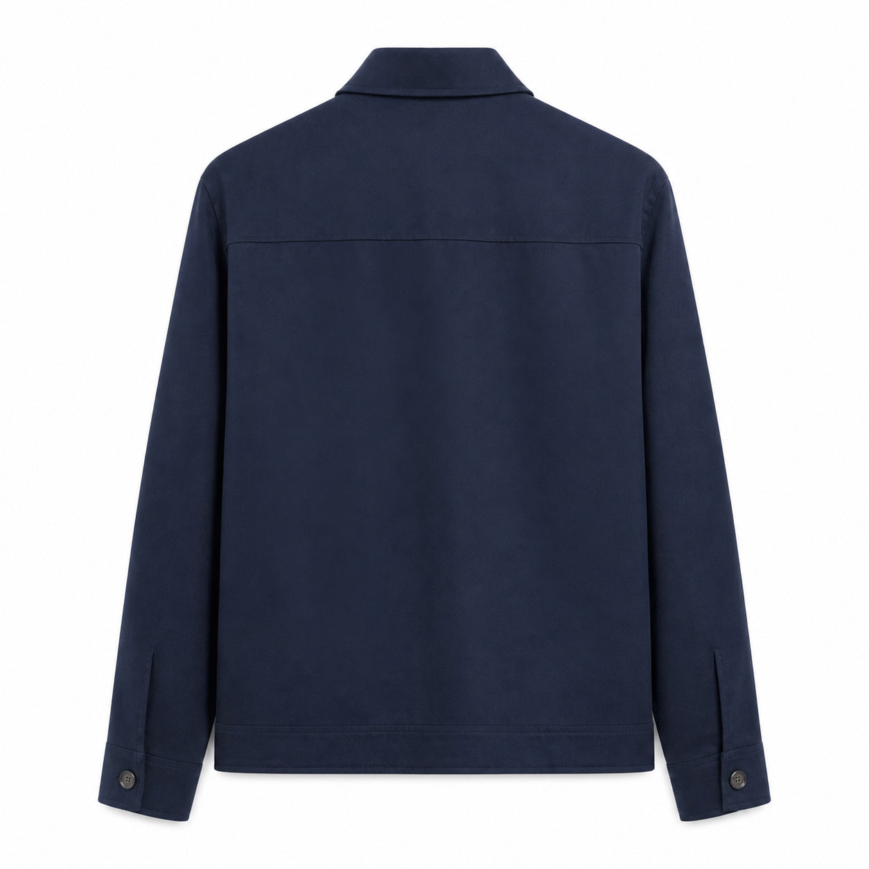 Flap-Pocket Zip Shirt Jacket – Deep Navy