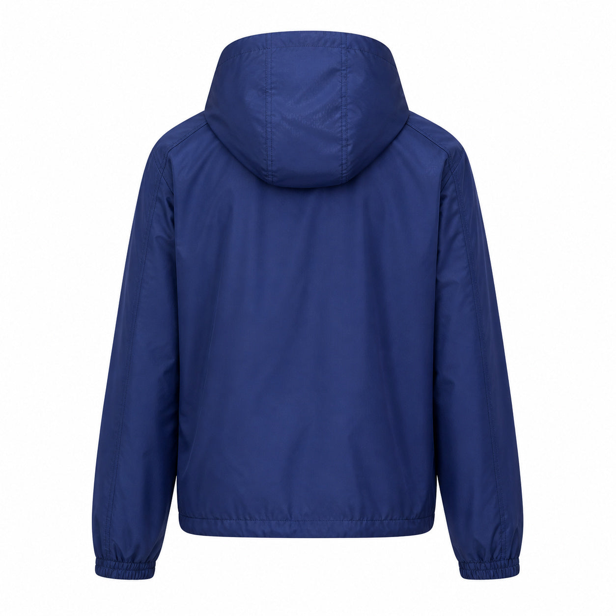 Square-Logo Hooded Windbreaker – Cobalt Blue