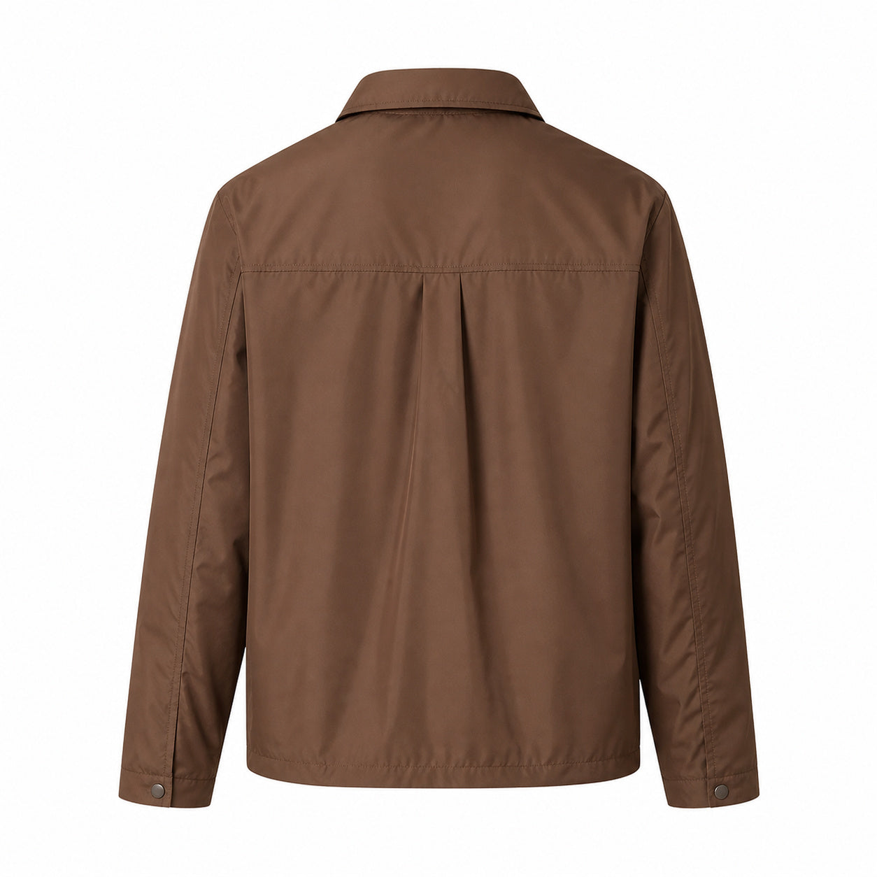Triangle-Pocket Shirt Jacket – Mocha Brown