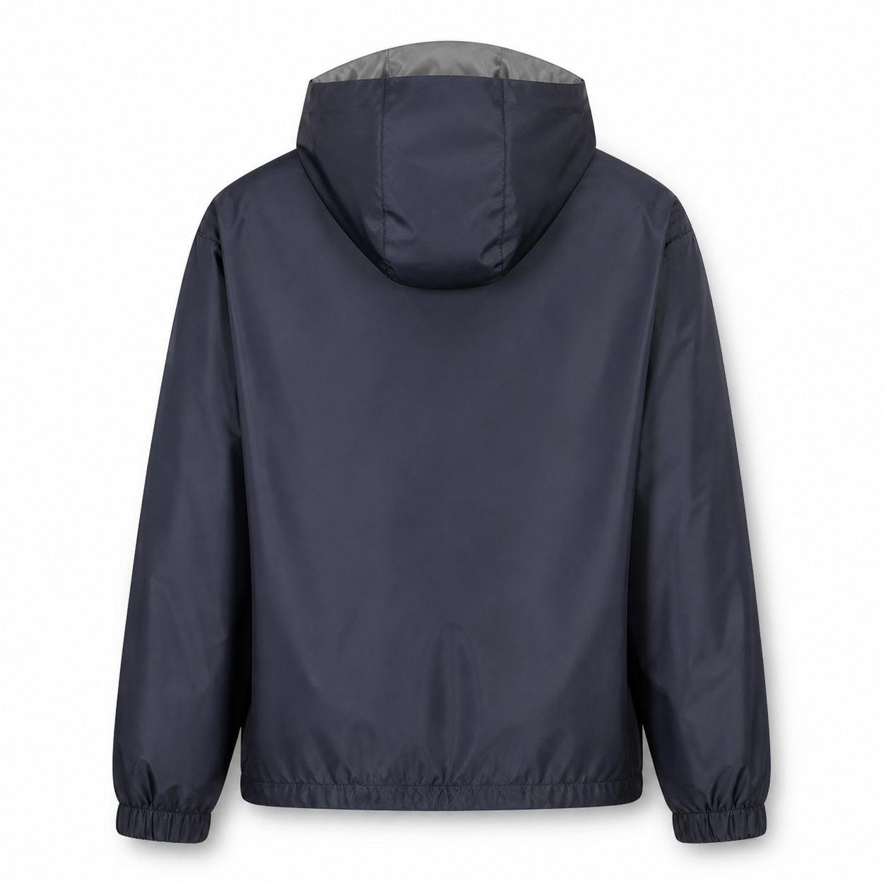 Reversible Technical Hooded Windbreaker – Navy/Grey