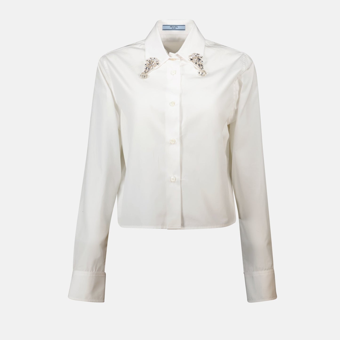 Crystal Embellished Collar Shirt