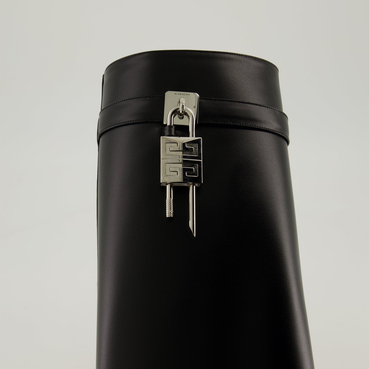 Shark Lock Knee-High Wedge Boots