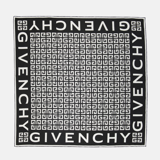 Monogram Border Scarf