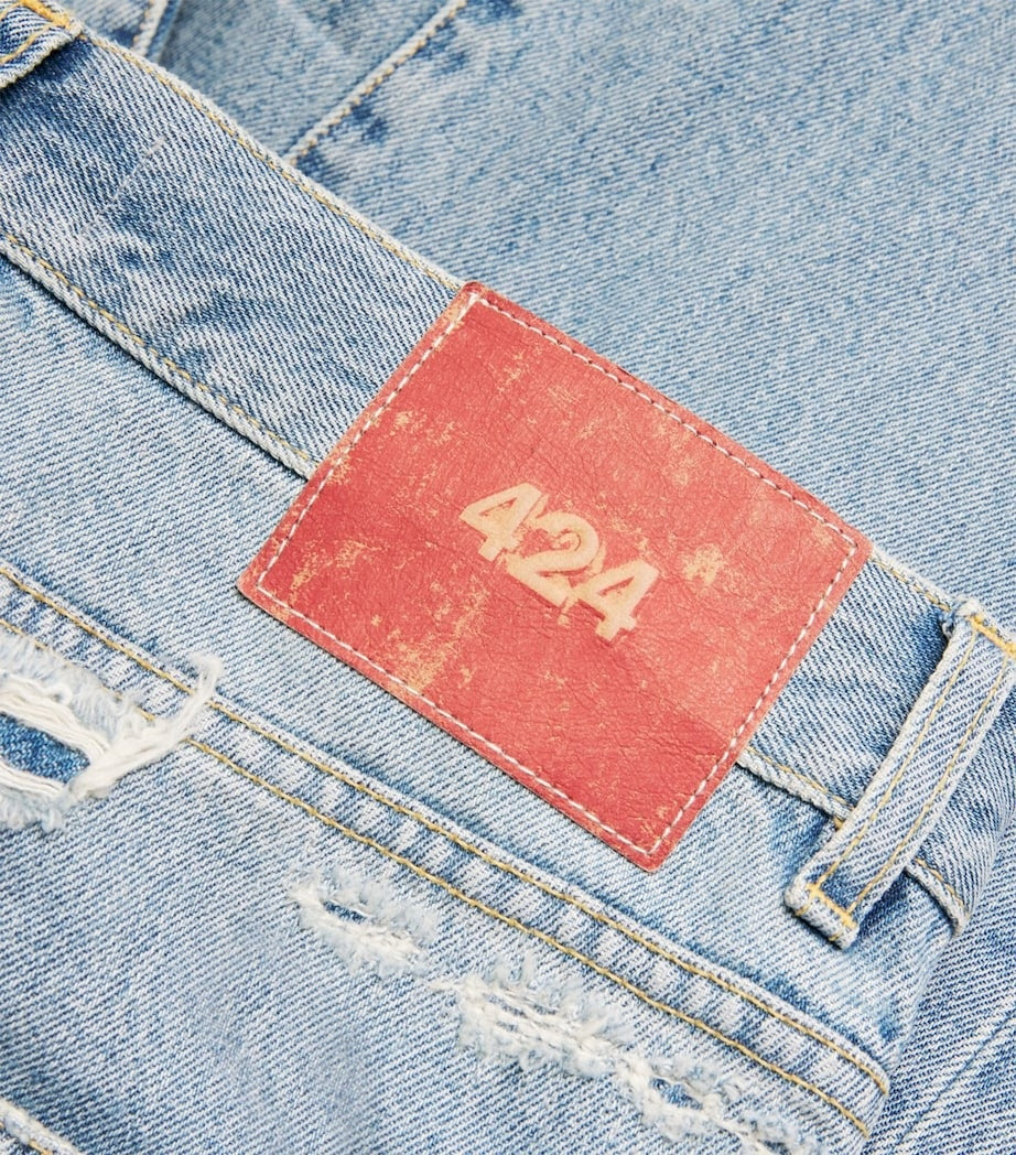 424 Distressed Loose-Fit Denim Jeans – Vintage Skate Aesthetic