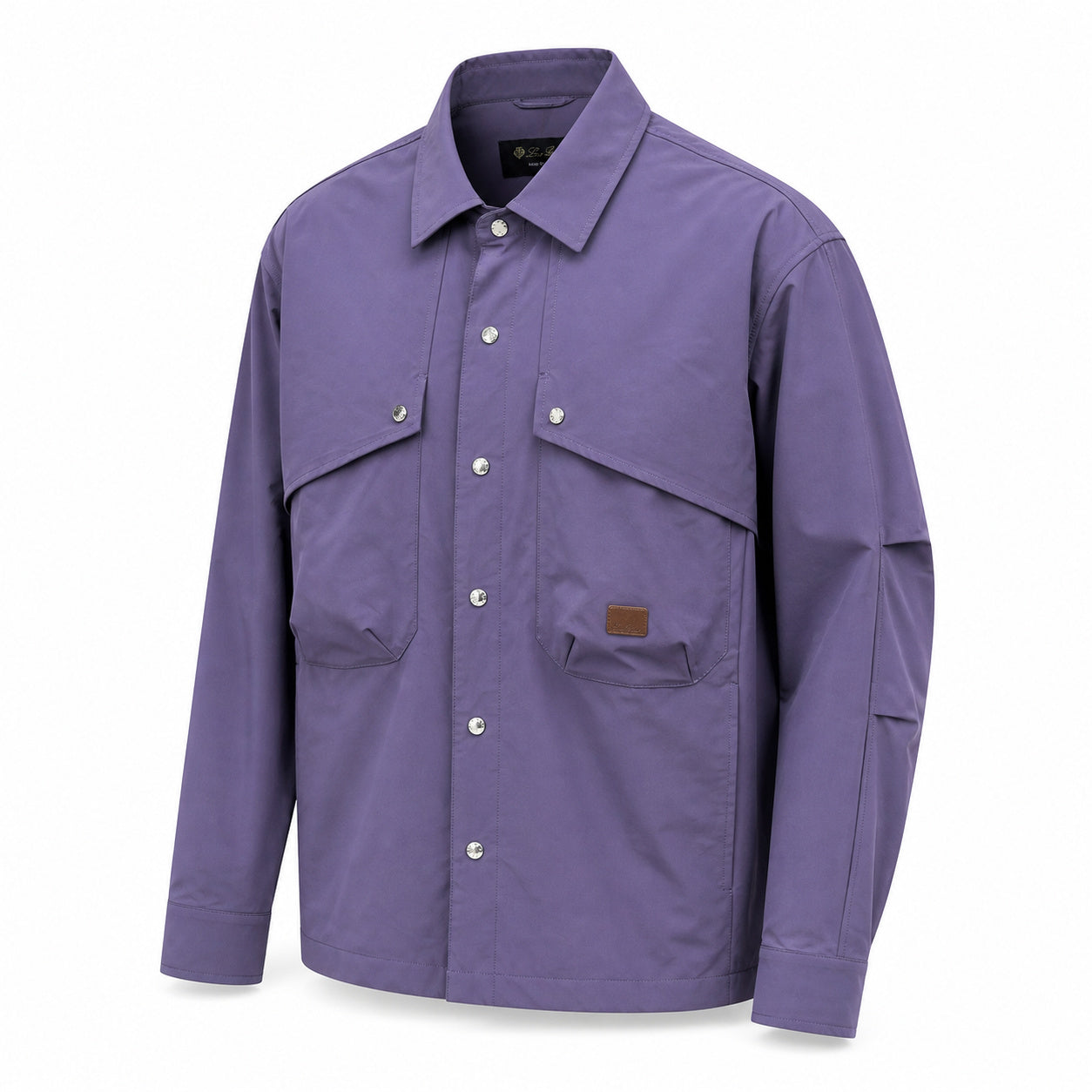 Utility-Pocket Shirt Jacket – Violet