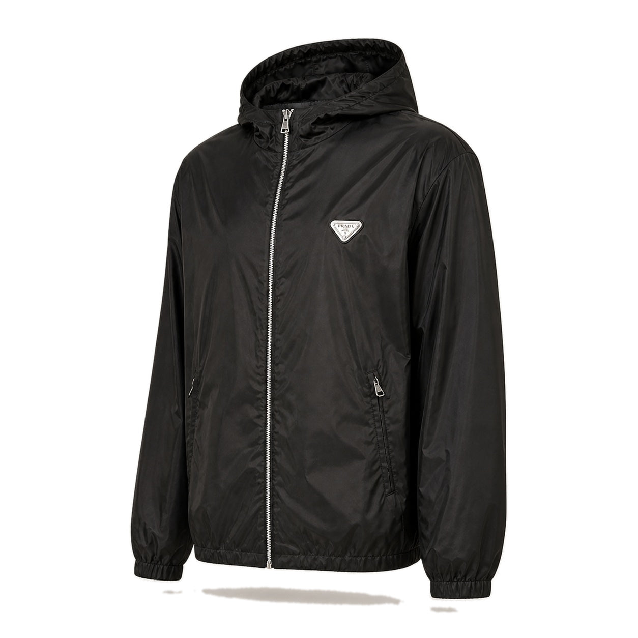 Re-Nylon Hooded Jacket – Black