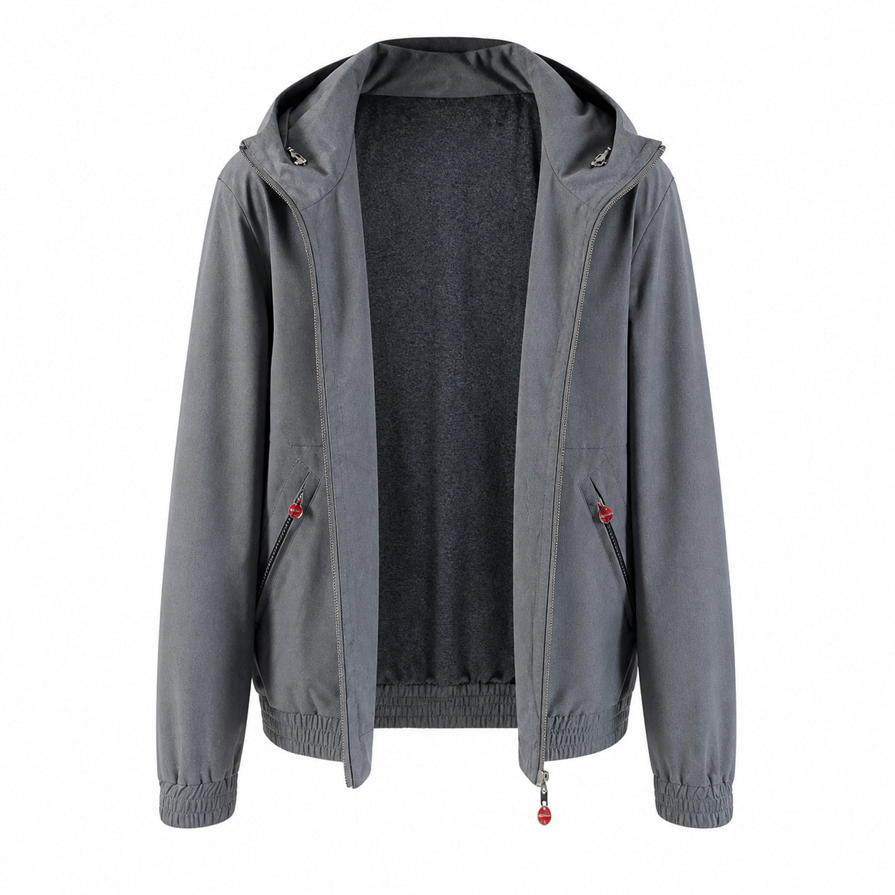 Hooded Technical Windbreaker – Slate Grey