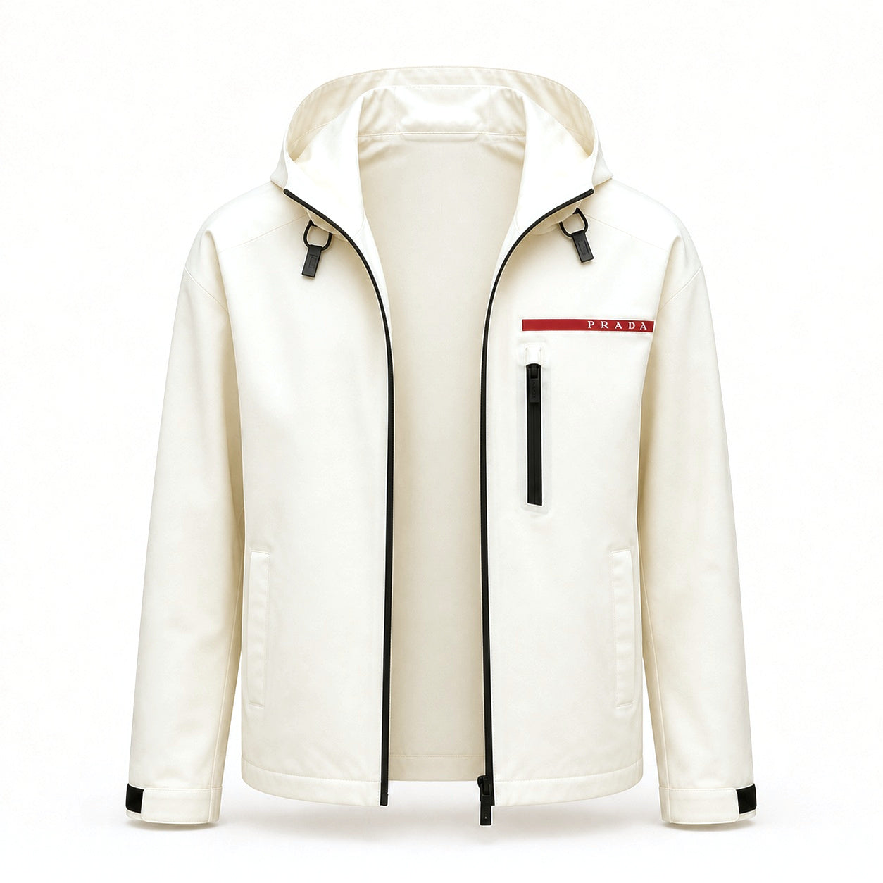 Linea Rossa Hooded Windbreaker – Ivory