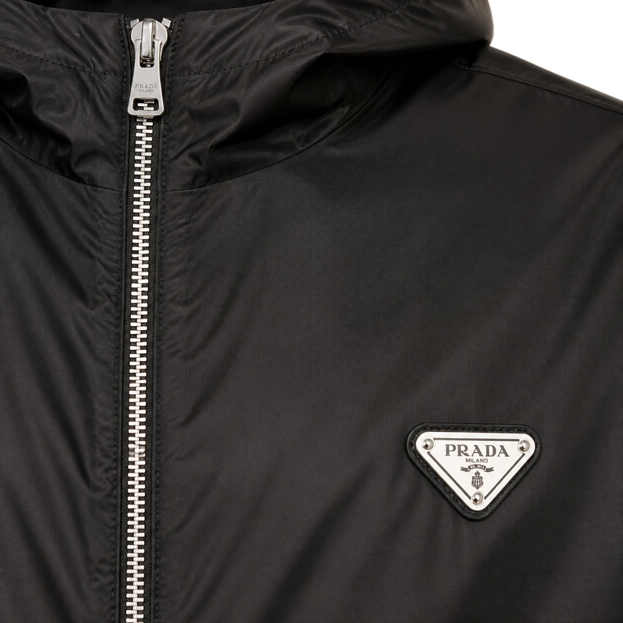 Re-Nylon Hooded Jacket – Black