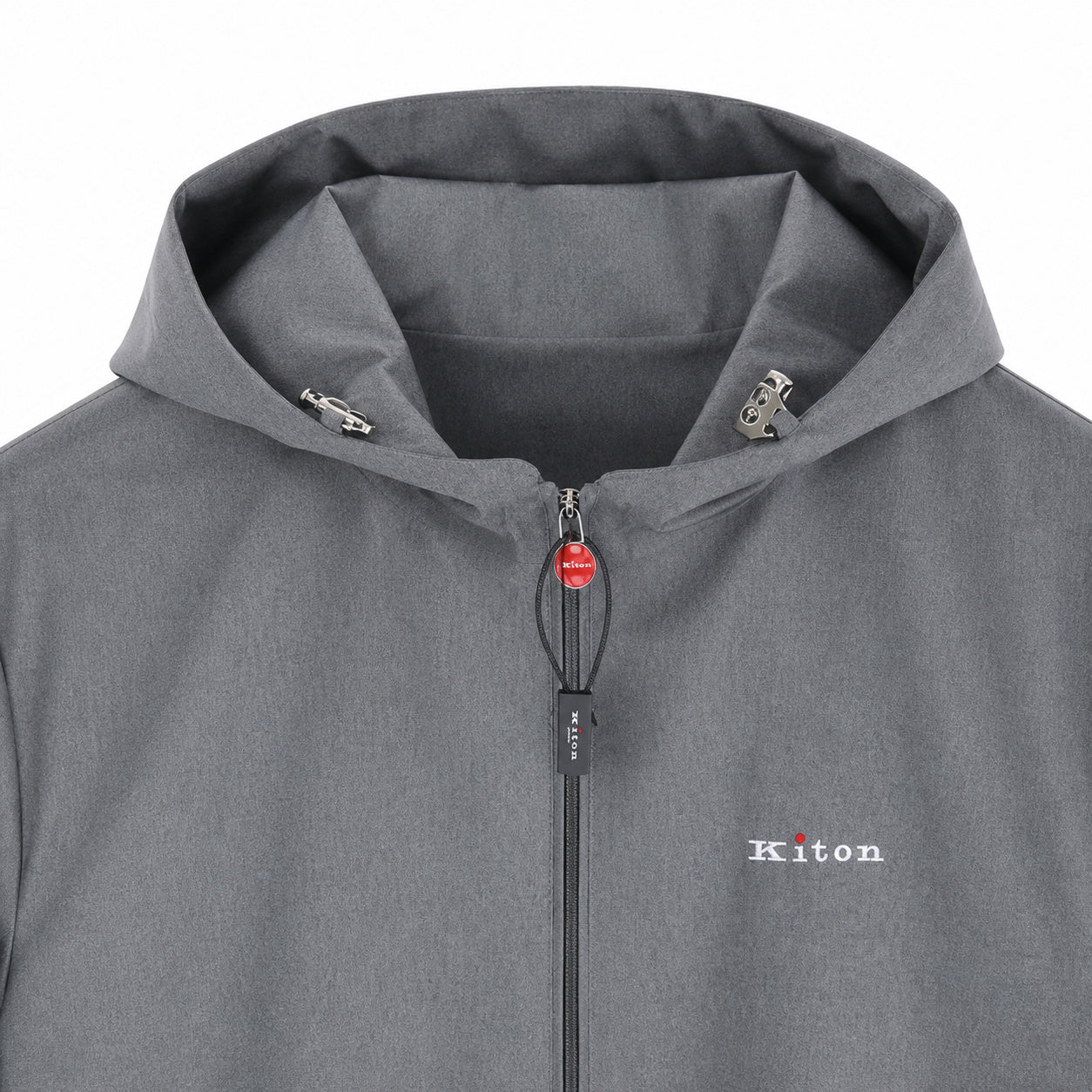 Hooded Technical Windbreaker – Slate Grey