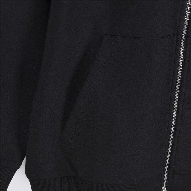 Zip Hoodie with Icon Stripe Detail