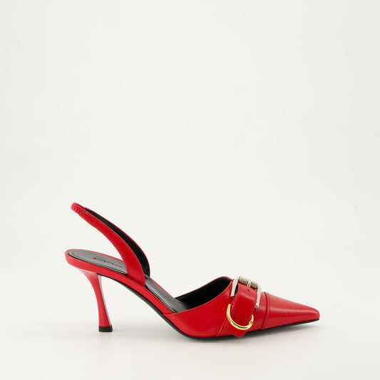 Buckle Slingback Pumps