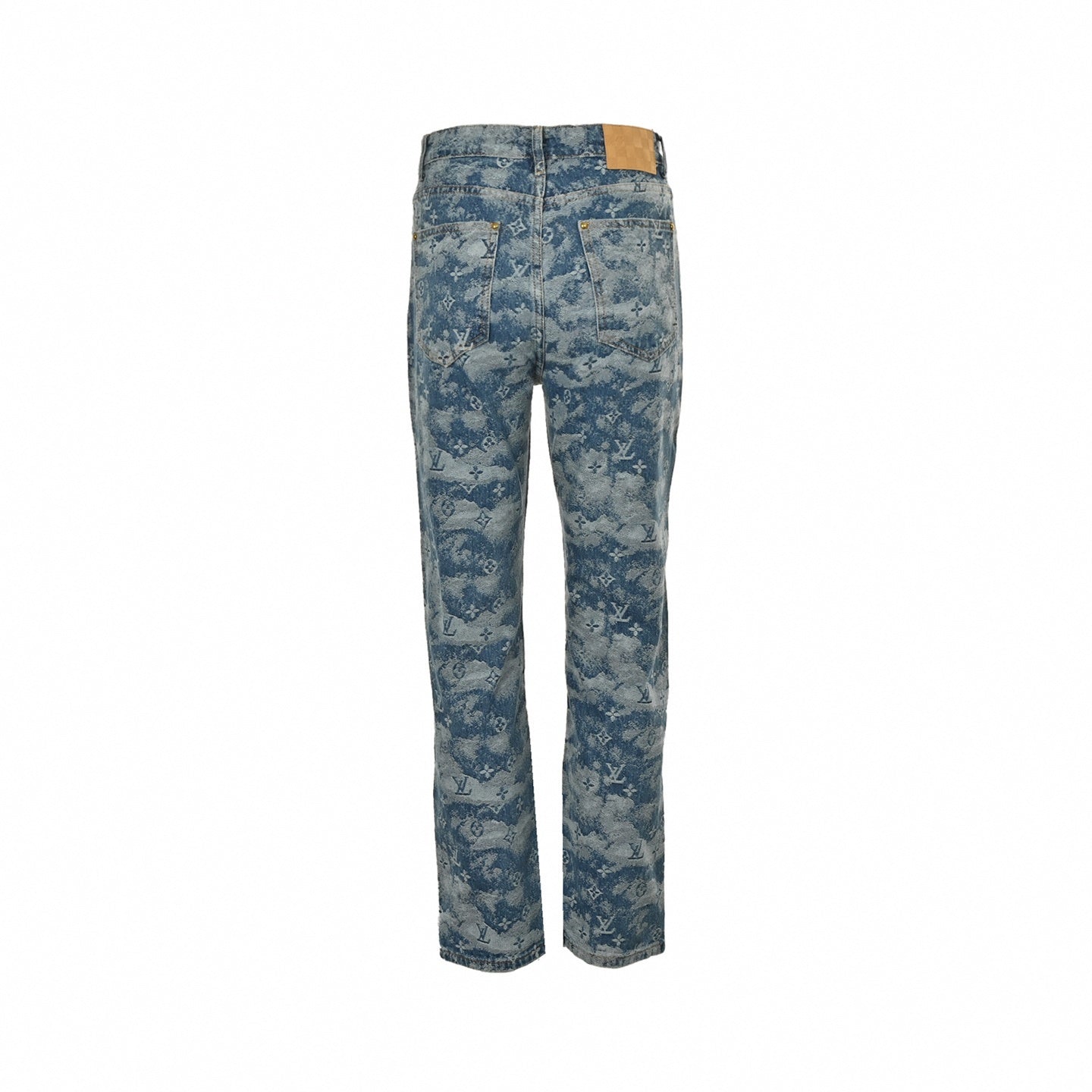 Cloud Monogram Blue Denim Jeans