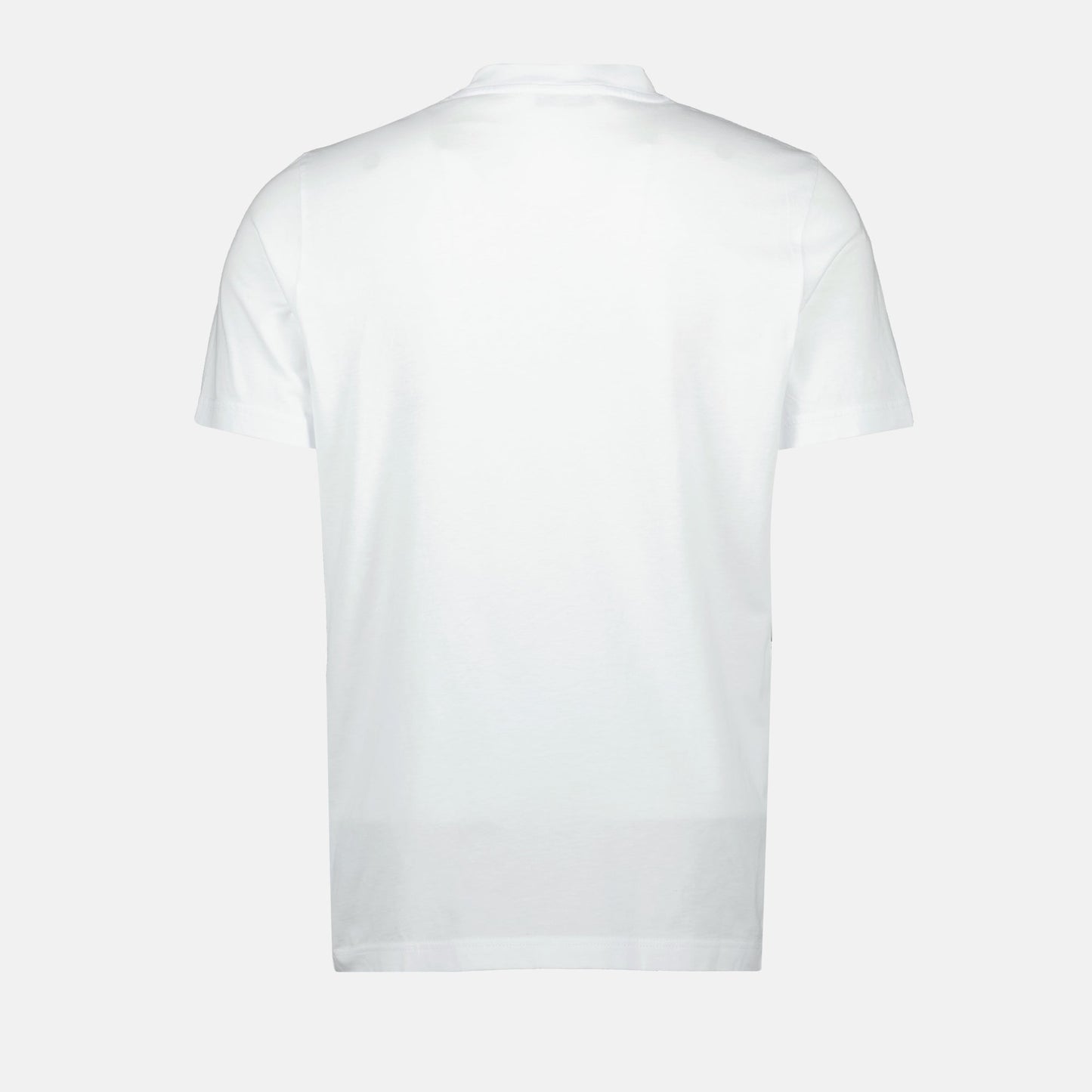 White Faded Logo Print T-Shirt