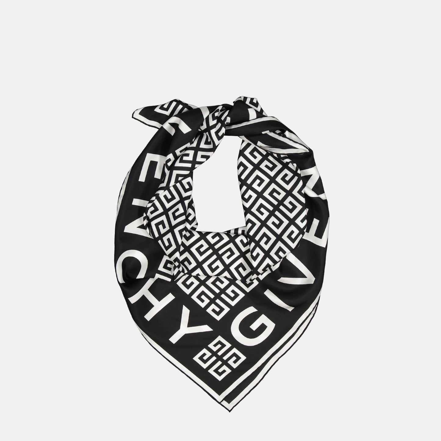 Monogram Border Scarf