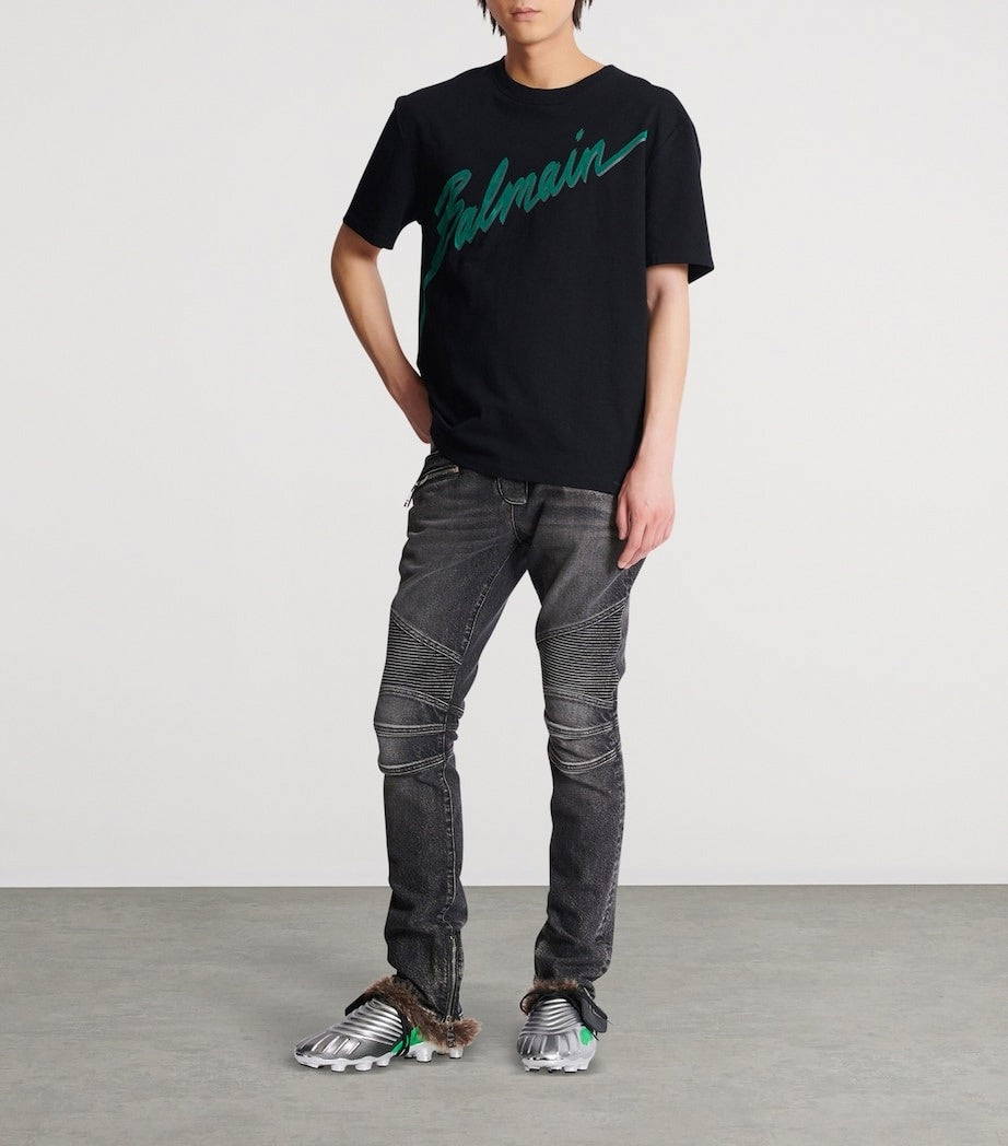 Biker Slim-Fit Denim Jeans