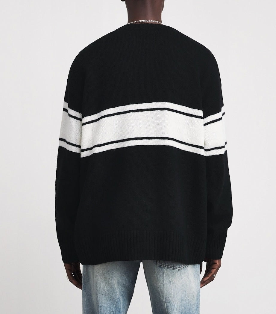 Black Varsity Knit