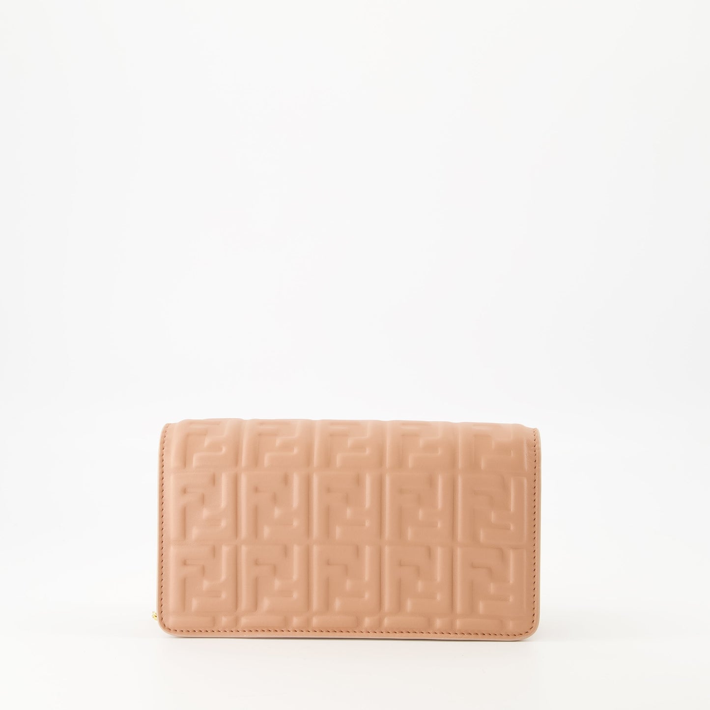 Baguette Chain Wallet – Embossed Leather