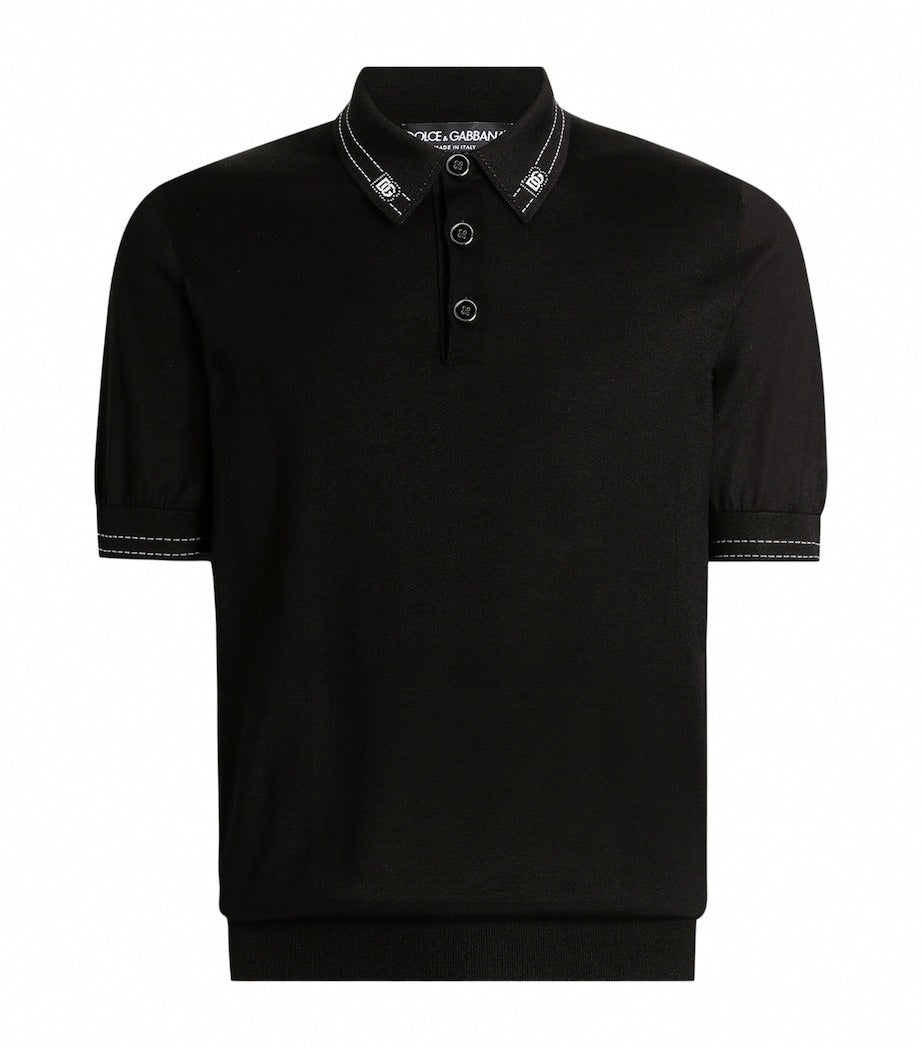 Silk Backstitched Polo Shirt