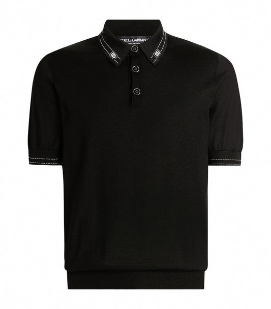 Silk Backstitched Polo Shirt