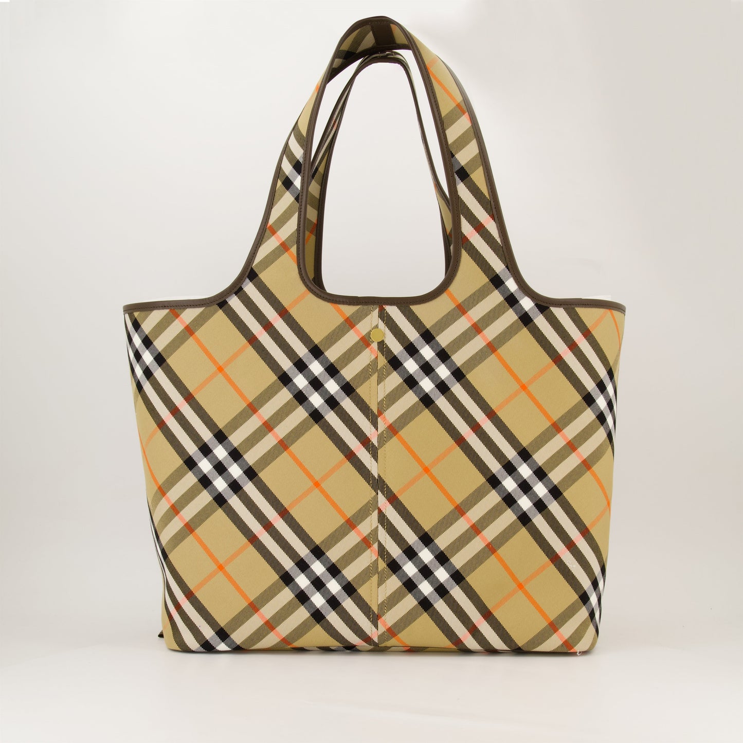 Check Canvas Tote Bag