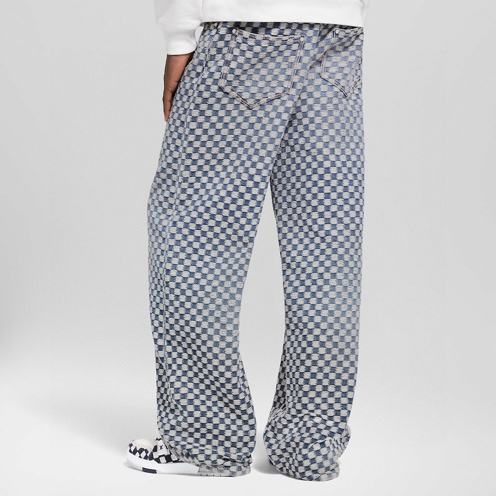 Damier Checkerboard Jacquard Denim Jeans