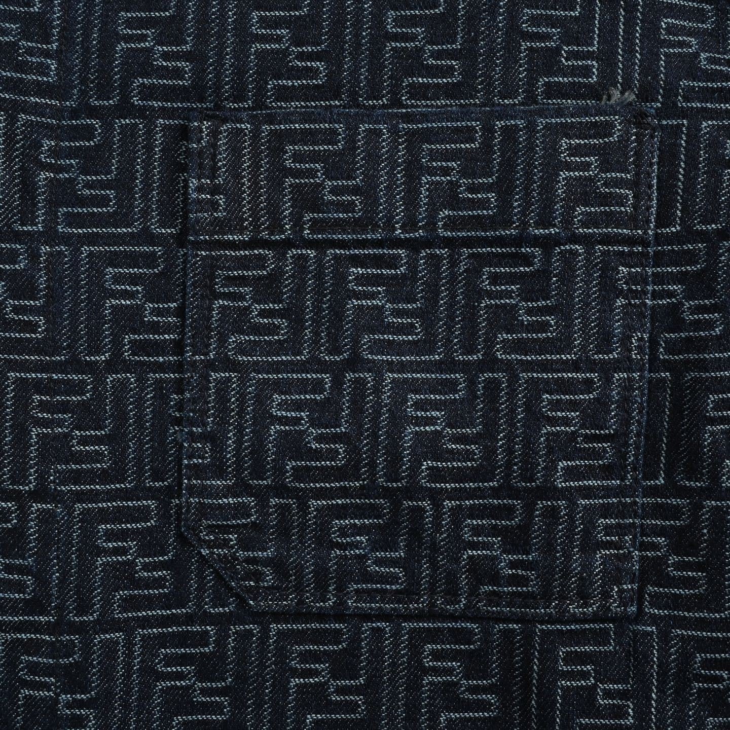 Roma FF Monogram Denim Overshirt