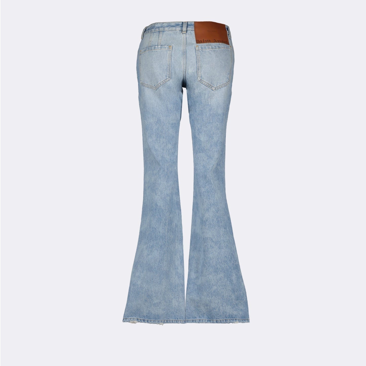 Distressed Flared Denim Jeans
