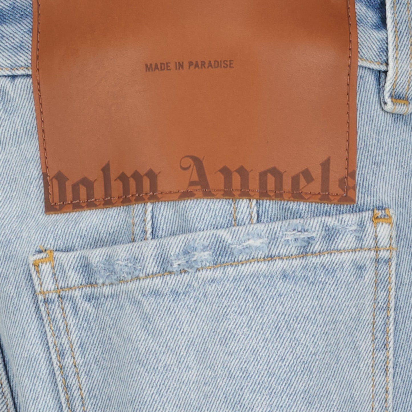 Distressed Flared Denim Jeans