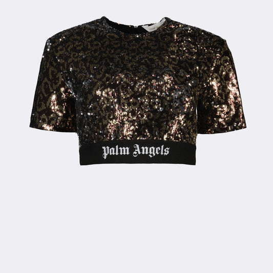 Sequined Crop Top