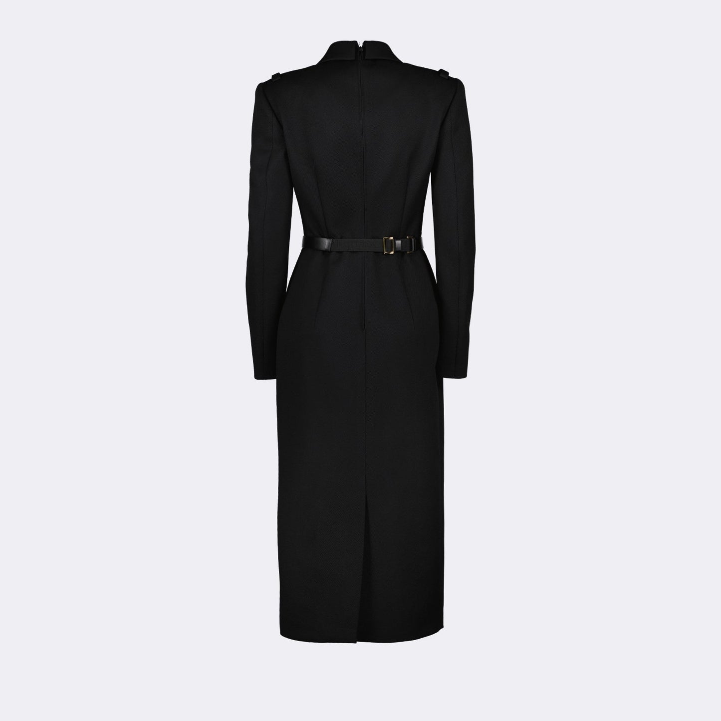 Tailored Belted Midi Dress