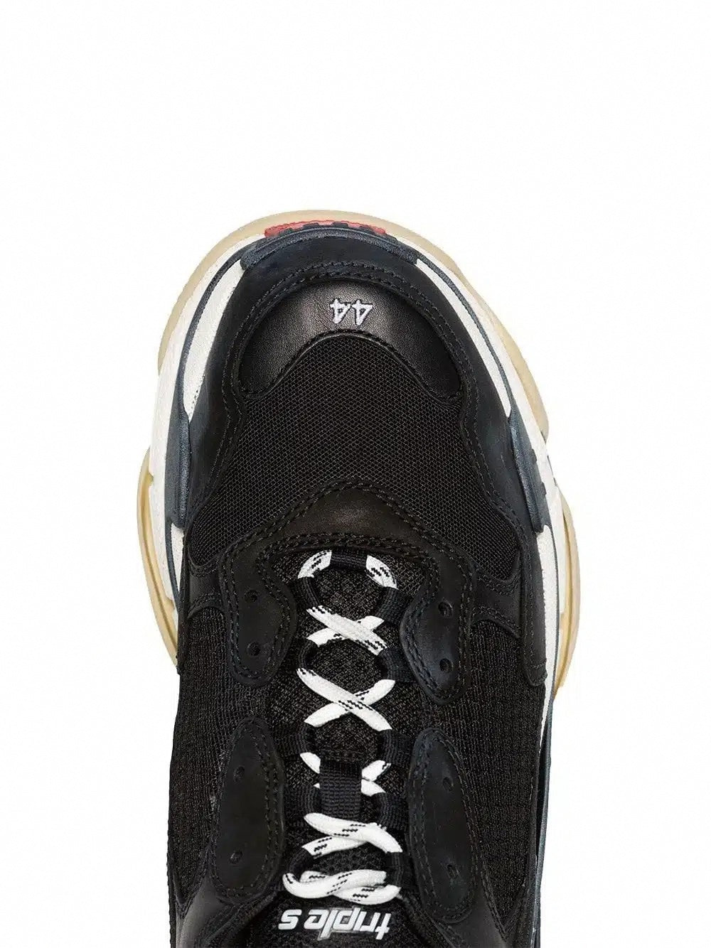 Black Triple S Leather Sneakers