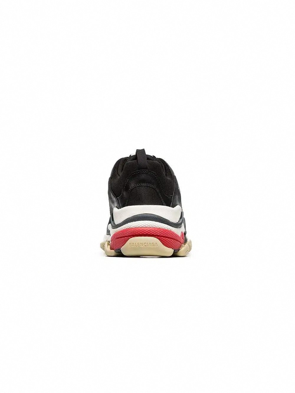 Black Triple S Leather Sneakers