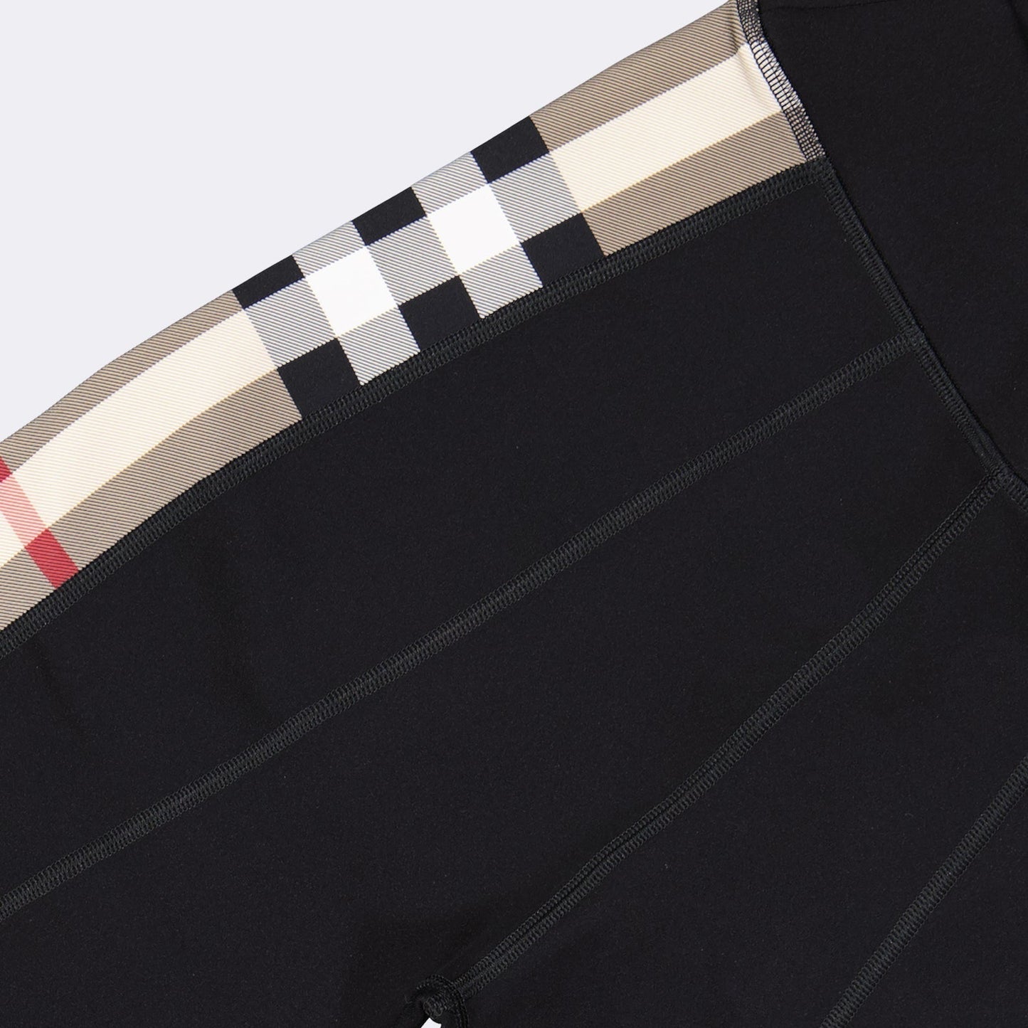 Check Panel Leggings