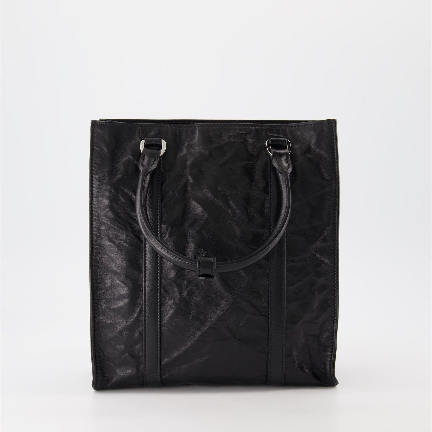 Soft Leather Tote Bag (Black)